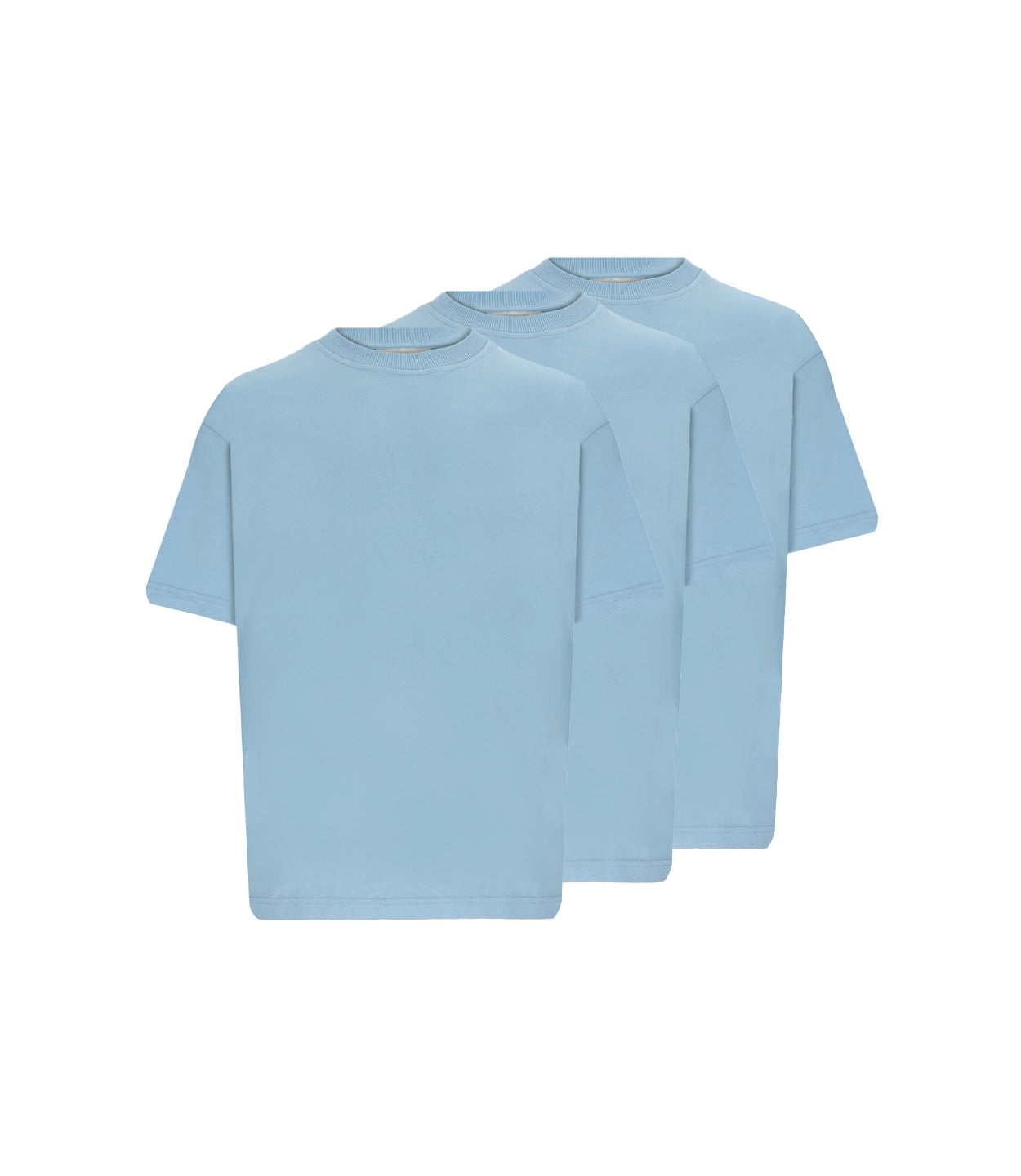 3x Heavy Basic Shirt Set Arctic